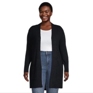 Cozy Waffle Fitted Open Cardigan